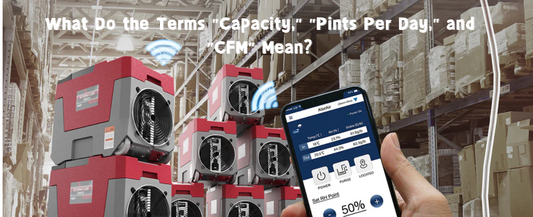 What Do the Terms “Capacity,” “Pints Per Day,” and “CFM” Mean?