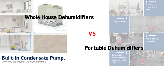 Whole House vs Portable Dehumidifiers